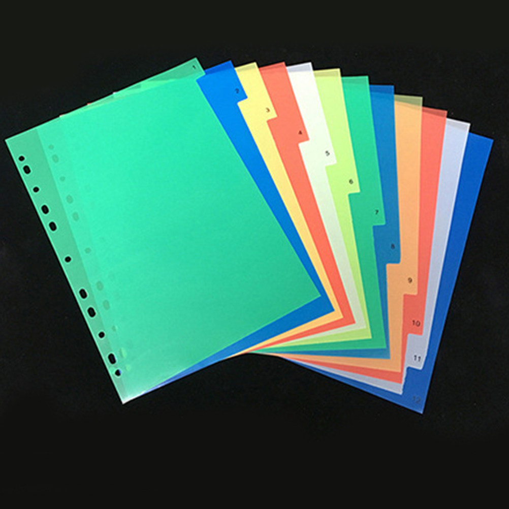 Tab Divider A4 - 40Pcs Index Page Dividers Colorful A4