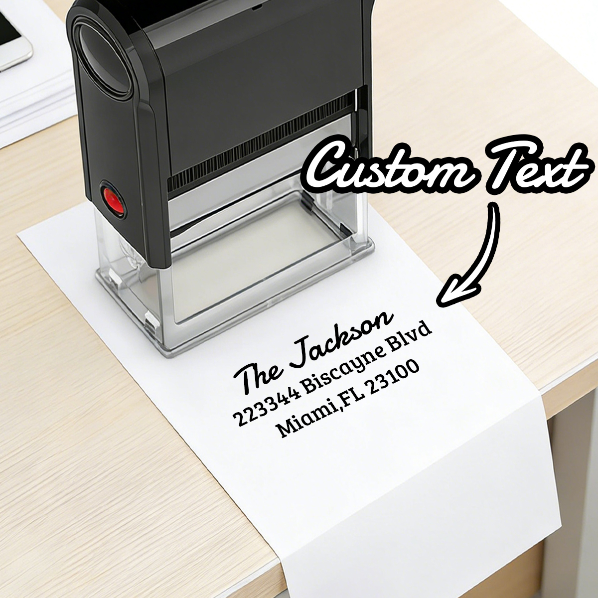 Rubber Date Stamp - Custom Address Stamp, Return Address Stamps