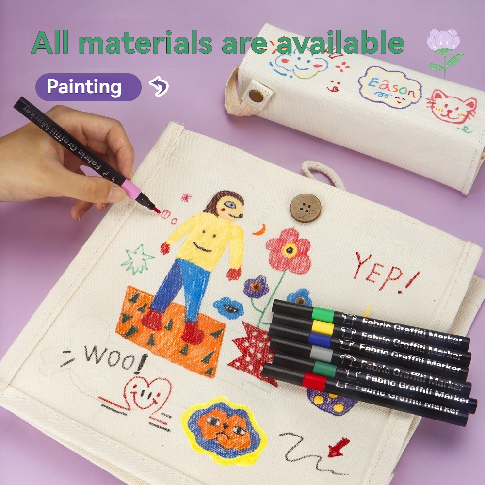 6/30 Colors Fabric Markers Pen - Correction Pen Fine ulasan dan harga