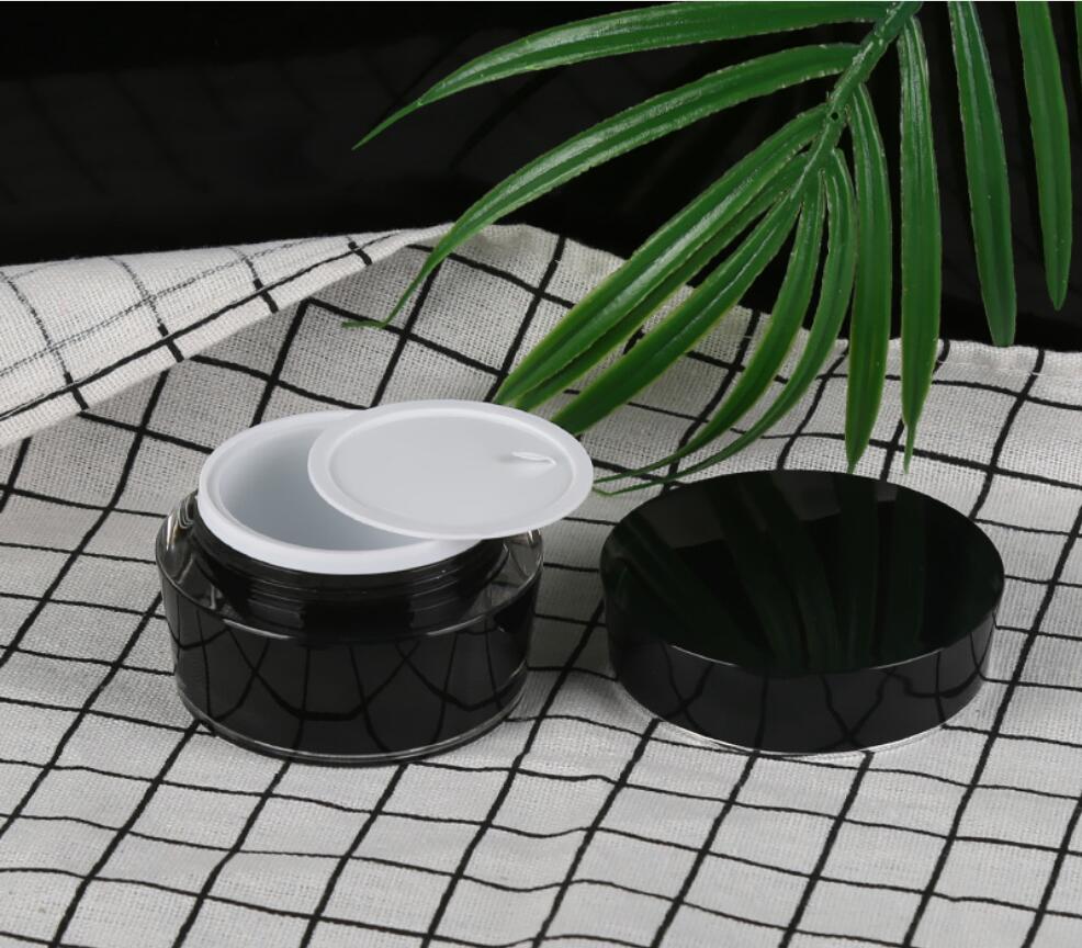 50G black plastic acrylic jar  - Gel Refill Pack ulasan dan harga