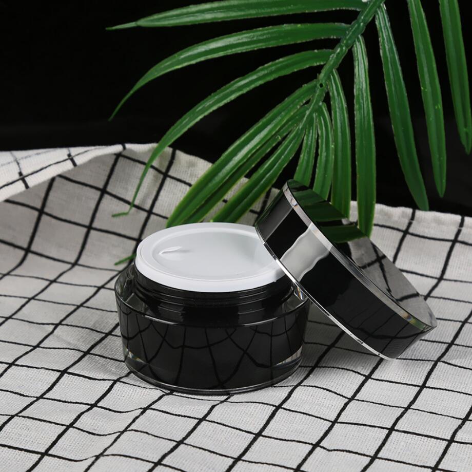 50G black plastic acrylic jar  - Gel Refill Pack ulasan dan harga