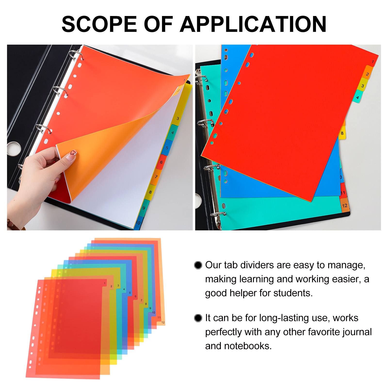 A4 Separated Loose Leaf Page D - Tab Divider A4 ulasan dan harga