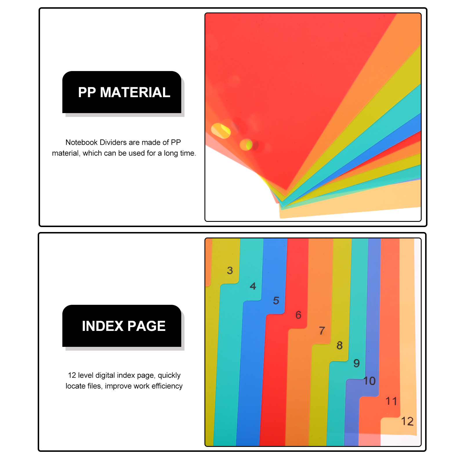 A4 Separated Loose Leaf Page D - Tab Divider A4 ulasan dan harga