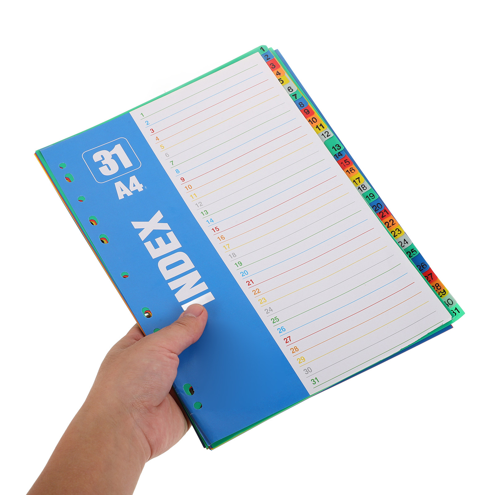 1Set Dividers A4 11-Hole PP St - Tab Divider A4 ulasan dan harga