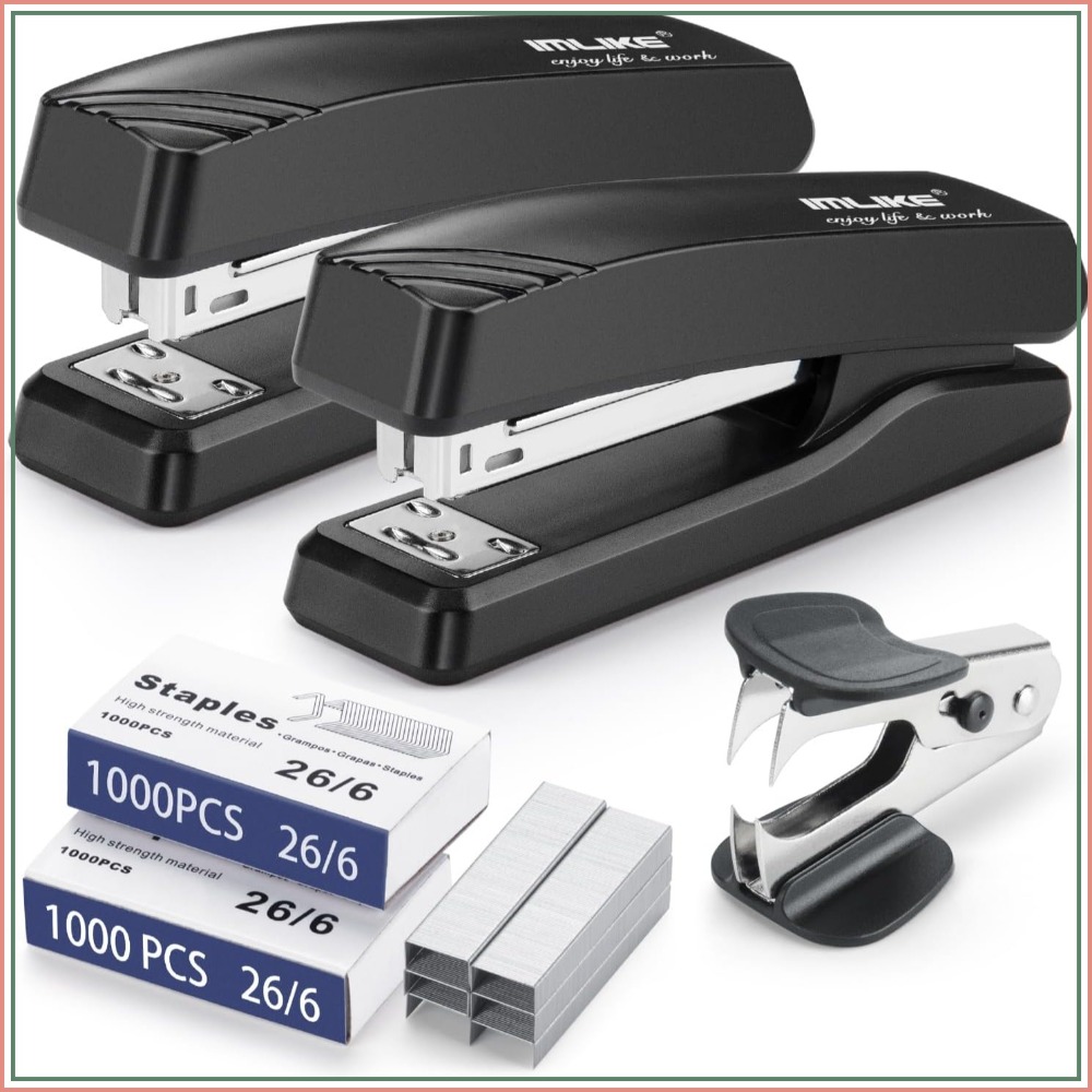 Desktop Office Stapler with 20 - Stapler Half Strip ulasan dan harga