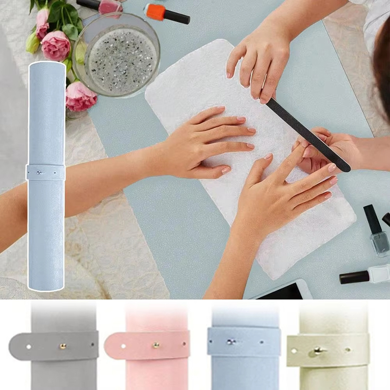 Foldable Nail Art Table Mat PU - Leather Desk Pad ulasan dan harga