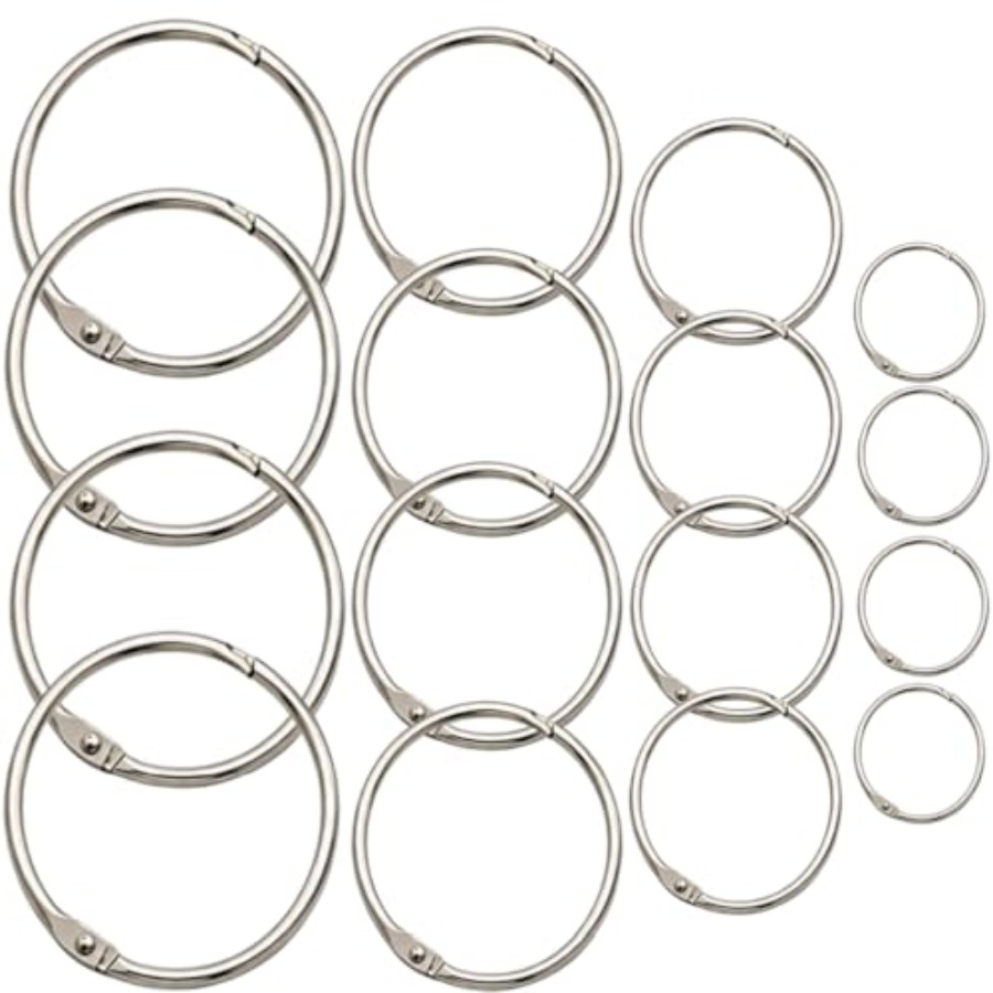 12 Pack Binder Rings, 1 2 3 4  - Card Index Box ulasan dan harga