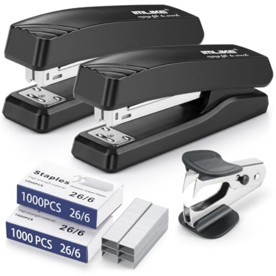 Desktop Office Stapler with 20 - Stapler Half Strip ulasan dan harga