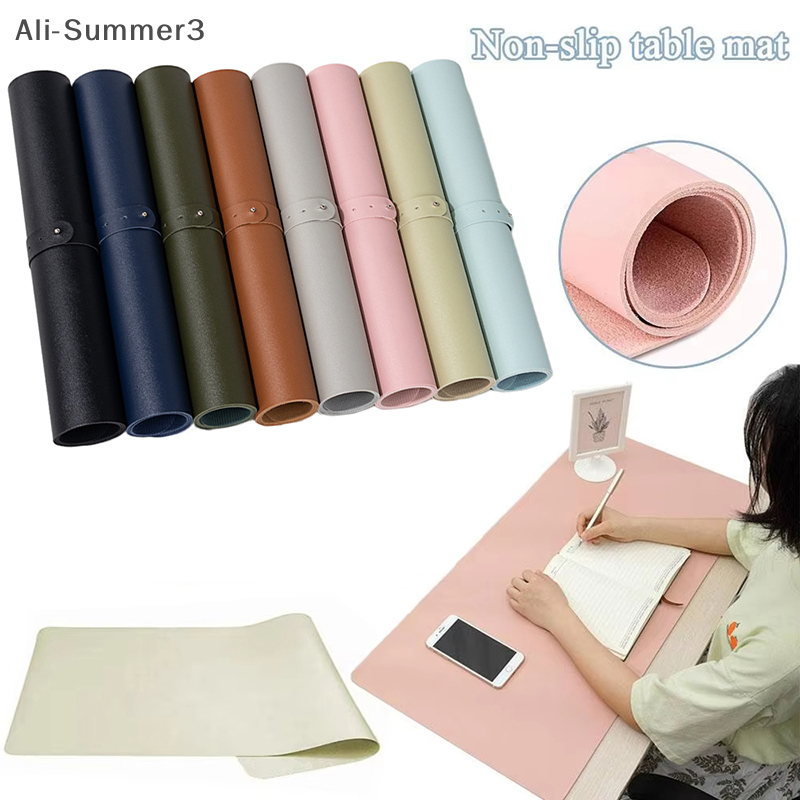 Foldable Nail Art Table Mat PU - Leather Desk Pad ulasan dan harga
