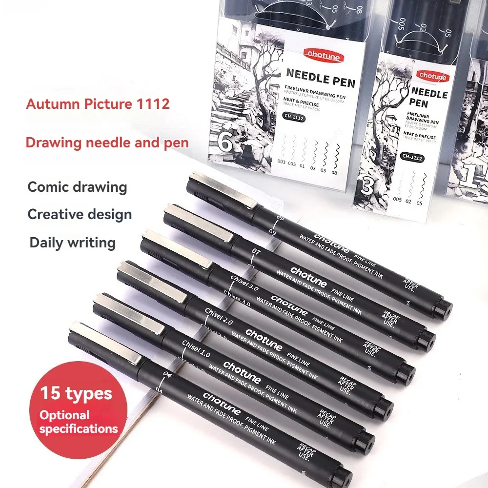 Black Micro Pens,15 Sizes,Wate - Archive Box Set ulasan dan harga