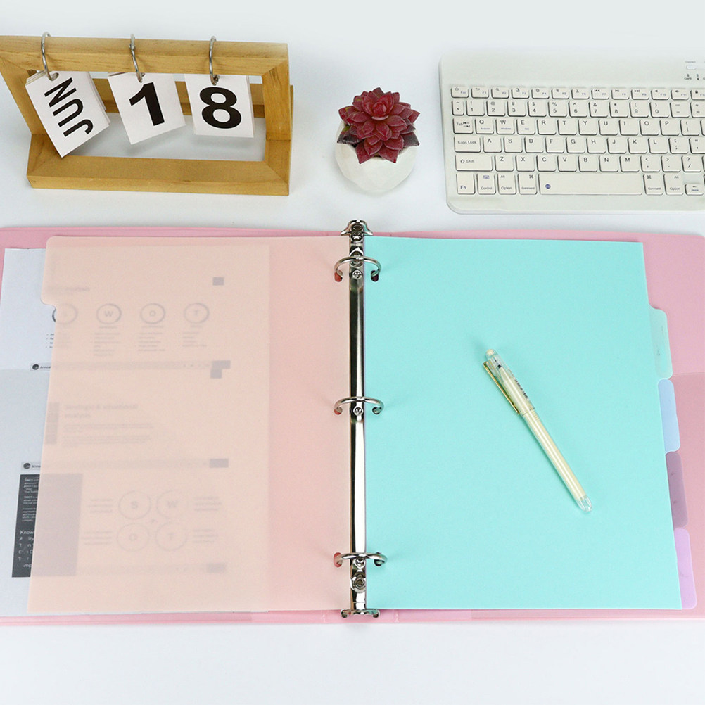 1Set A4 Plastic Binder Divider - Tab Divider A4 ulasan dan harga