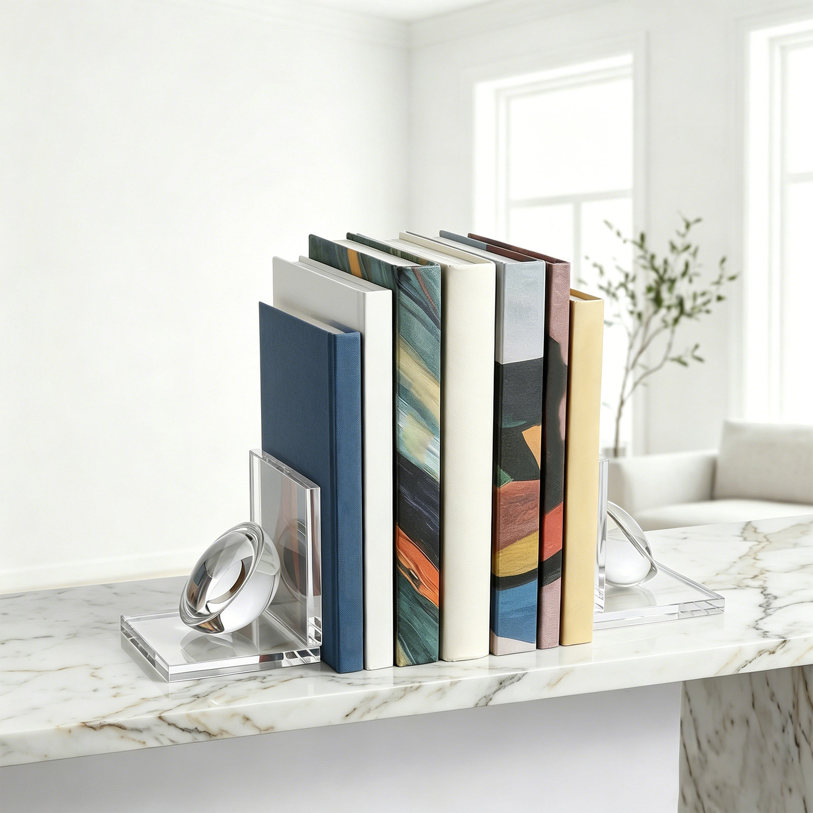 Weighted Crystal Bookend Pair  - Book Weight Glass ulasan dan harga