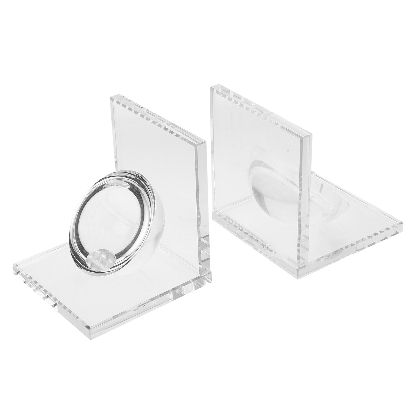 Weighted Crystal Bookend Pair  - Book Weight Glass ulasan dan harga
