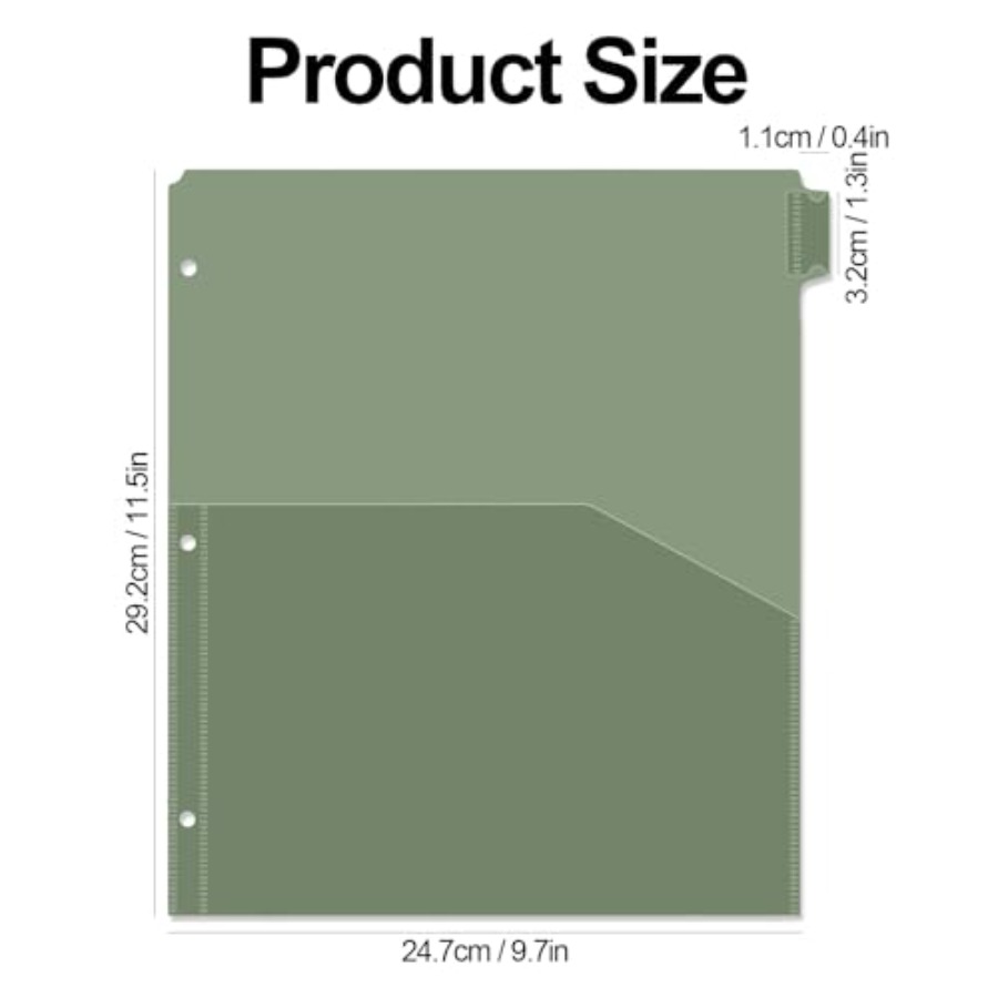 Binder Dividers with Pockets 8 - Tab Divider A4 ulasan dan harga