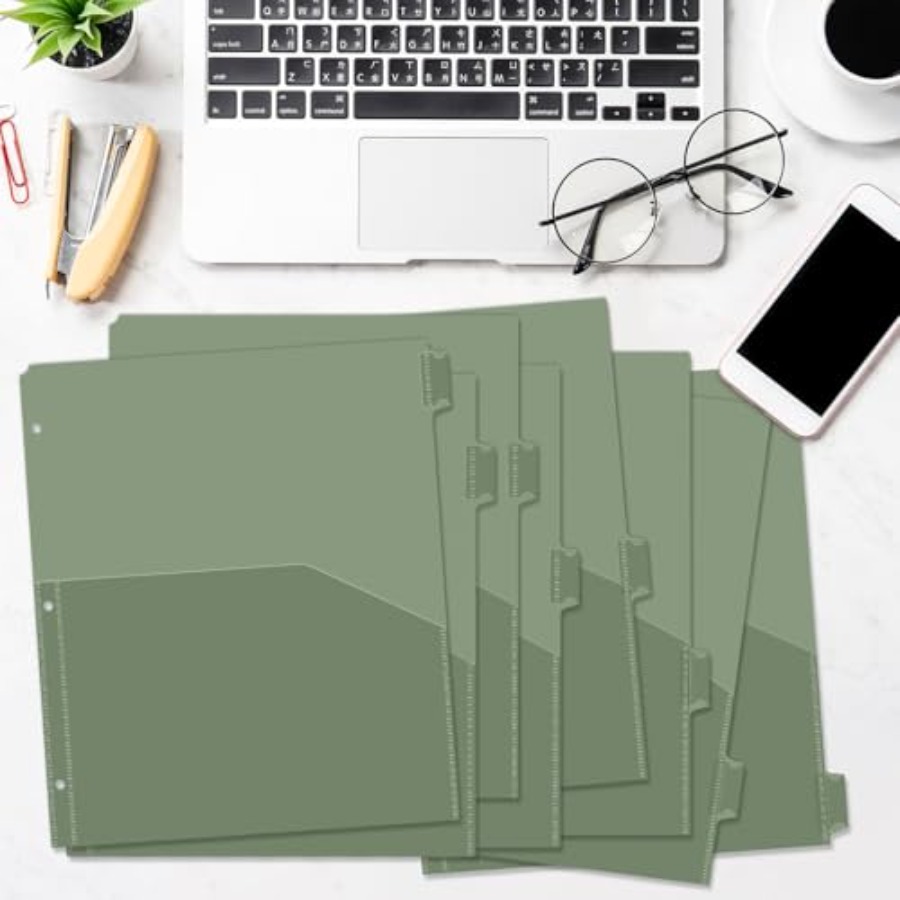 Binder Dividers with Pockets 8 - Tab Divider A4 ulasan dan harga