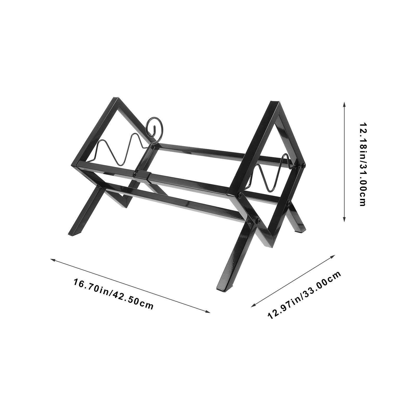Vinyl Record Display Stand Met - Magazine Holder Rack ulasan dan harga