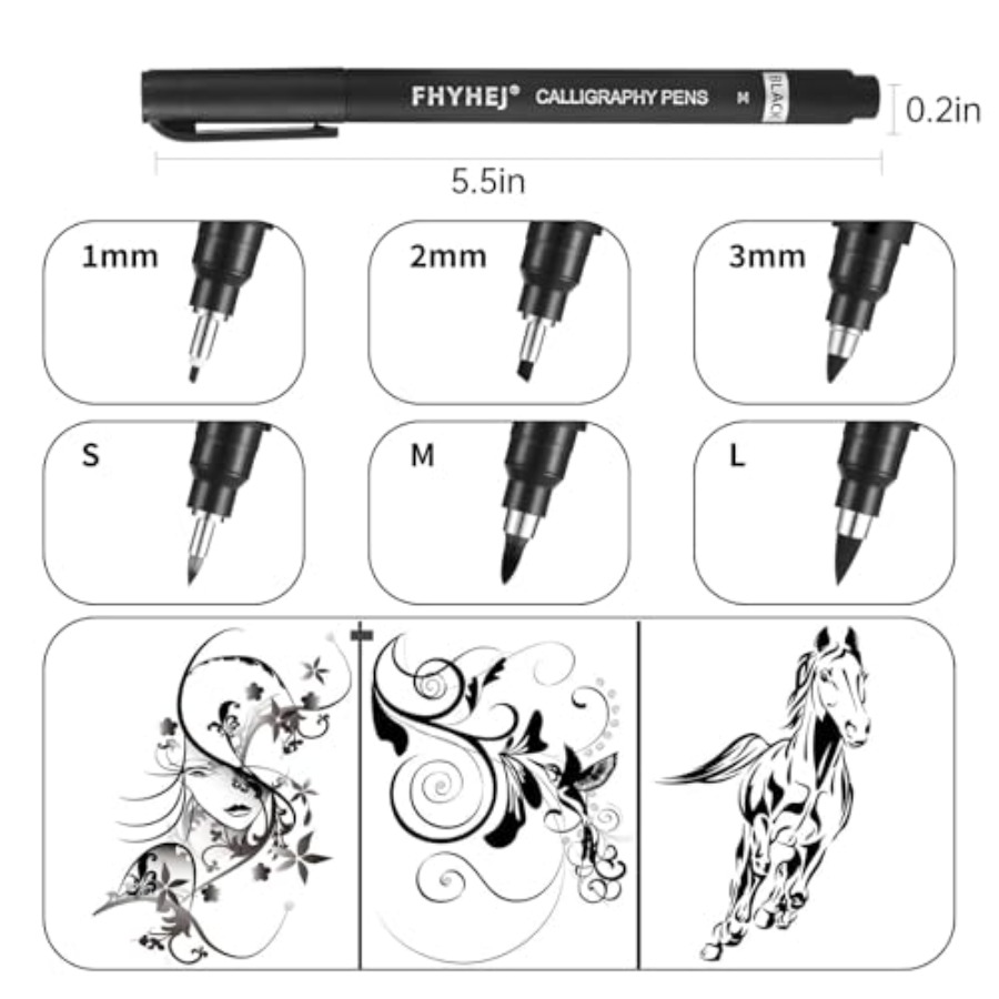Calligraphy Pen, 6 Size Callig - Archive Box Set ulasan dan harga