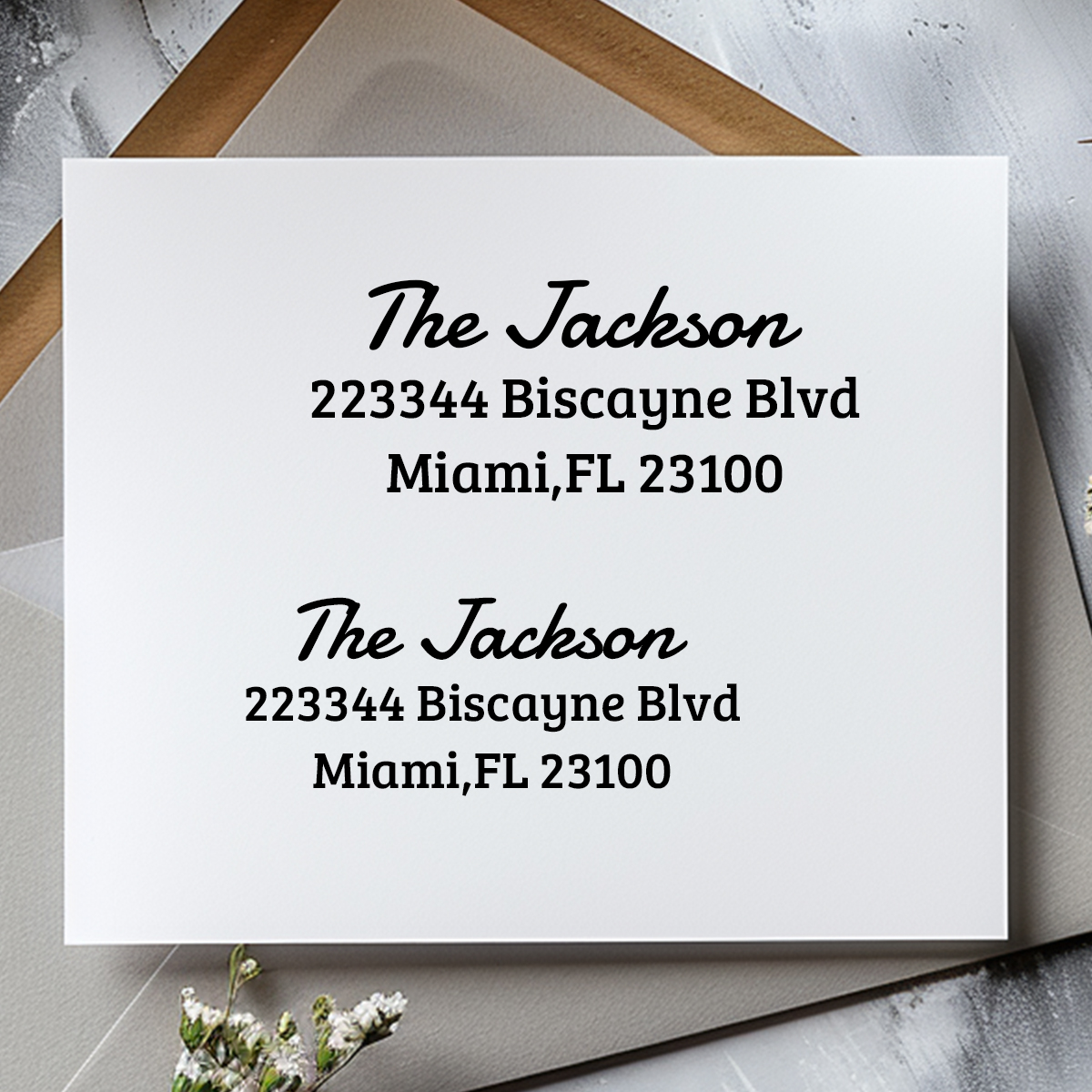 Custom Address Stamp, Return A - Rubber Date Stamp ulasan dan harga