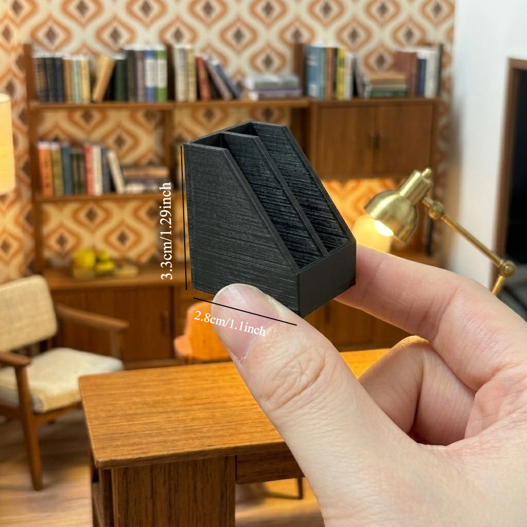 2pcs Miniature Double Slot Fil - Magazine Holder Rack ulasan dan harga