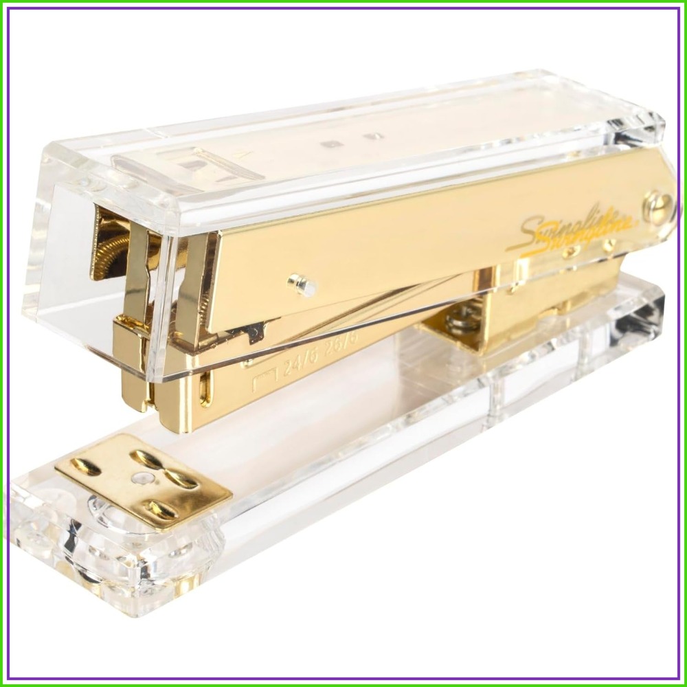 Clear Acrylic Stapler, 20 Shee - Stapler Half Strip ulasan dan harga