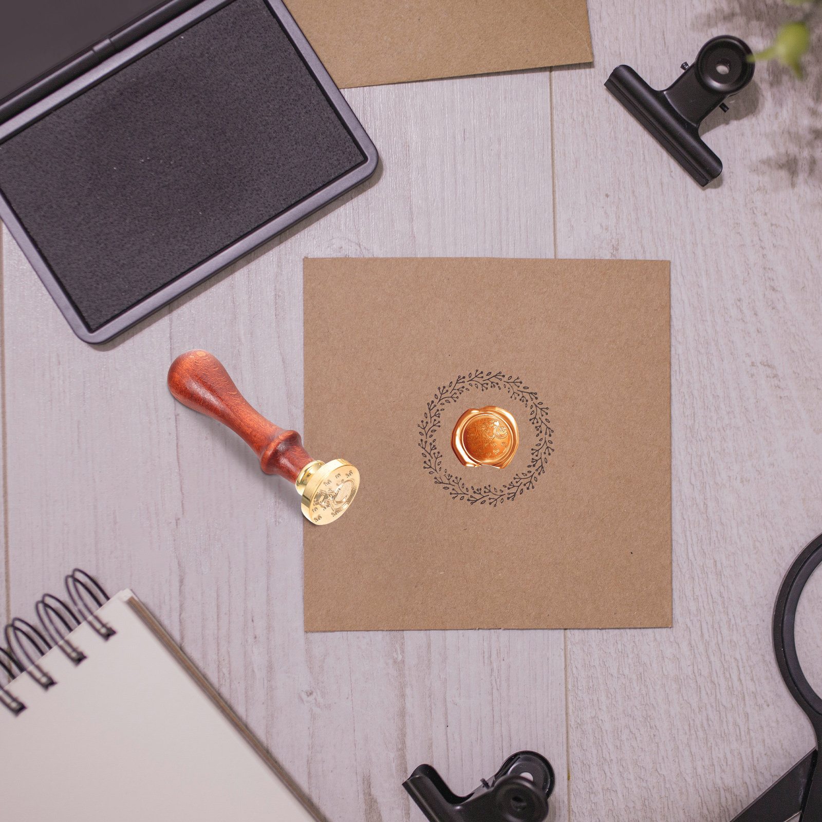 1Set Vintage Wax Seal Stamp Se - Wax Seal Stamp Set ulasan dan harga