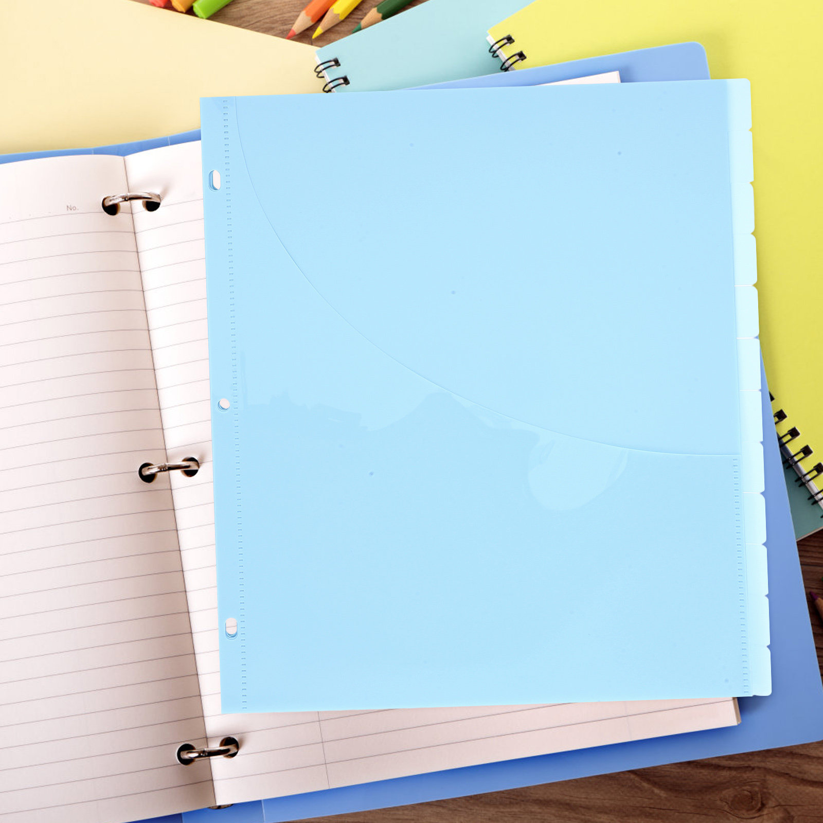 12Pcs Binder Dividers A4 Size  - Tab Divider A4 ulasan dan harga