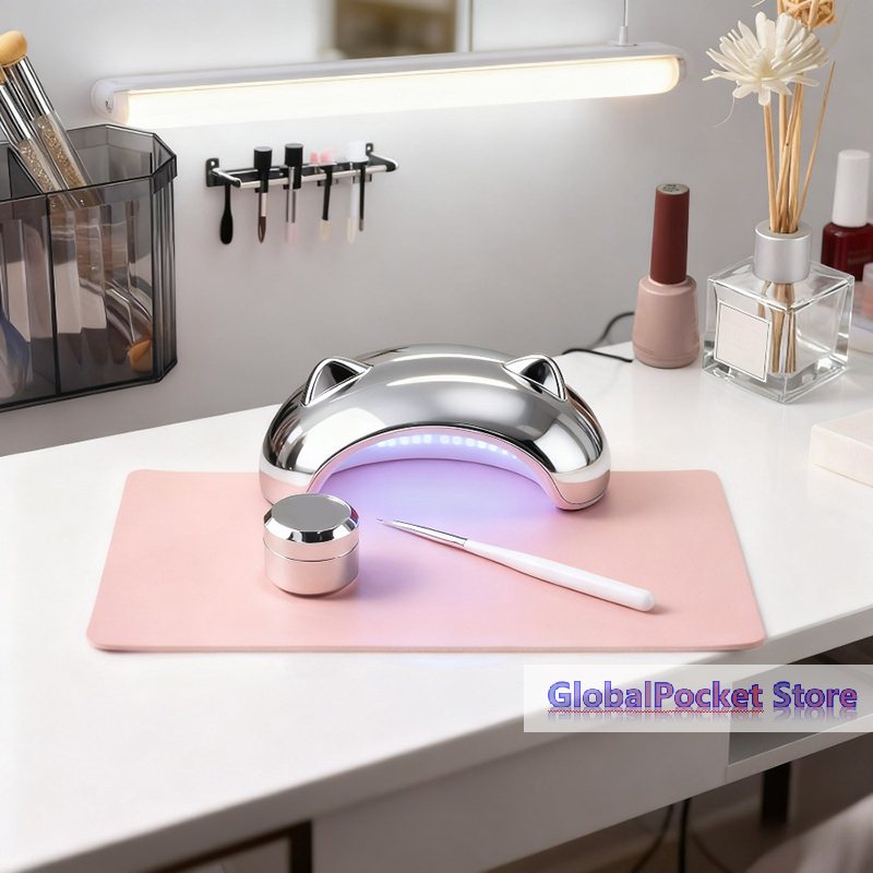 [TG823]Foldable Nail Art Table - Leather Desk Pad ulasan dan harga