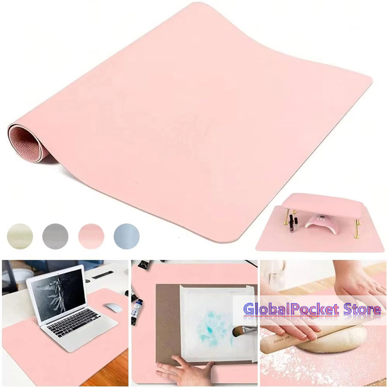 [TG823]Foldable Nail Art Table - Leather Desk Pad ulasan dan harga