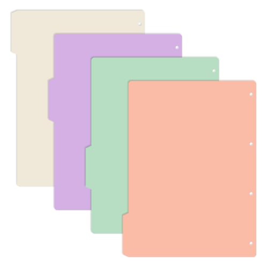 4-Pack Binder Dividers with Ta - Tab Divider A4 ulasan dan harga