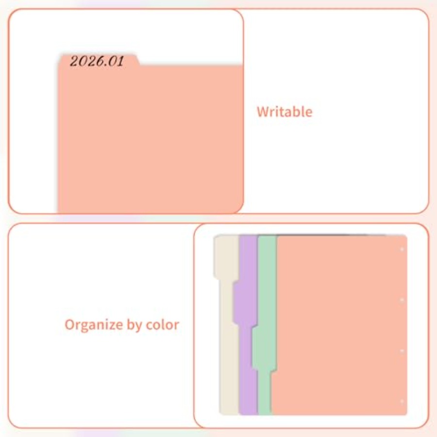 4-Pack Binder Dividers with Ta - Tab Divider A4 ulasan dan harga