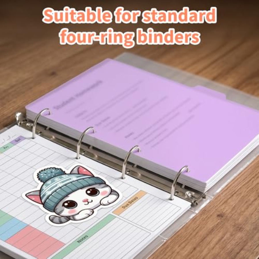 4-Pack Binder Dividers with Ta - Tab Divider A4 ulasan dan harga