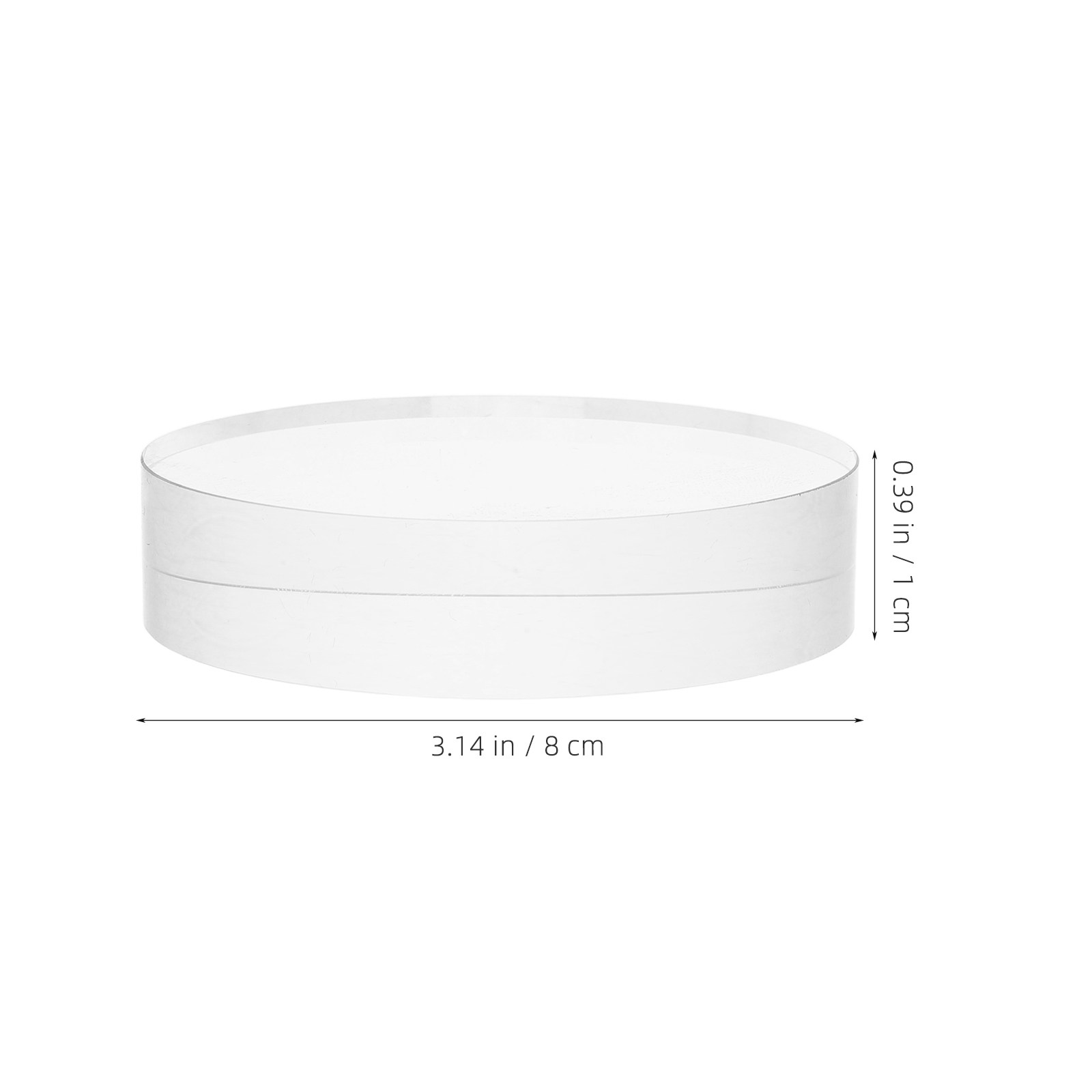 Round Clear Crystal Paperweigh - Book Weight Glass ulasan dan harga