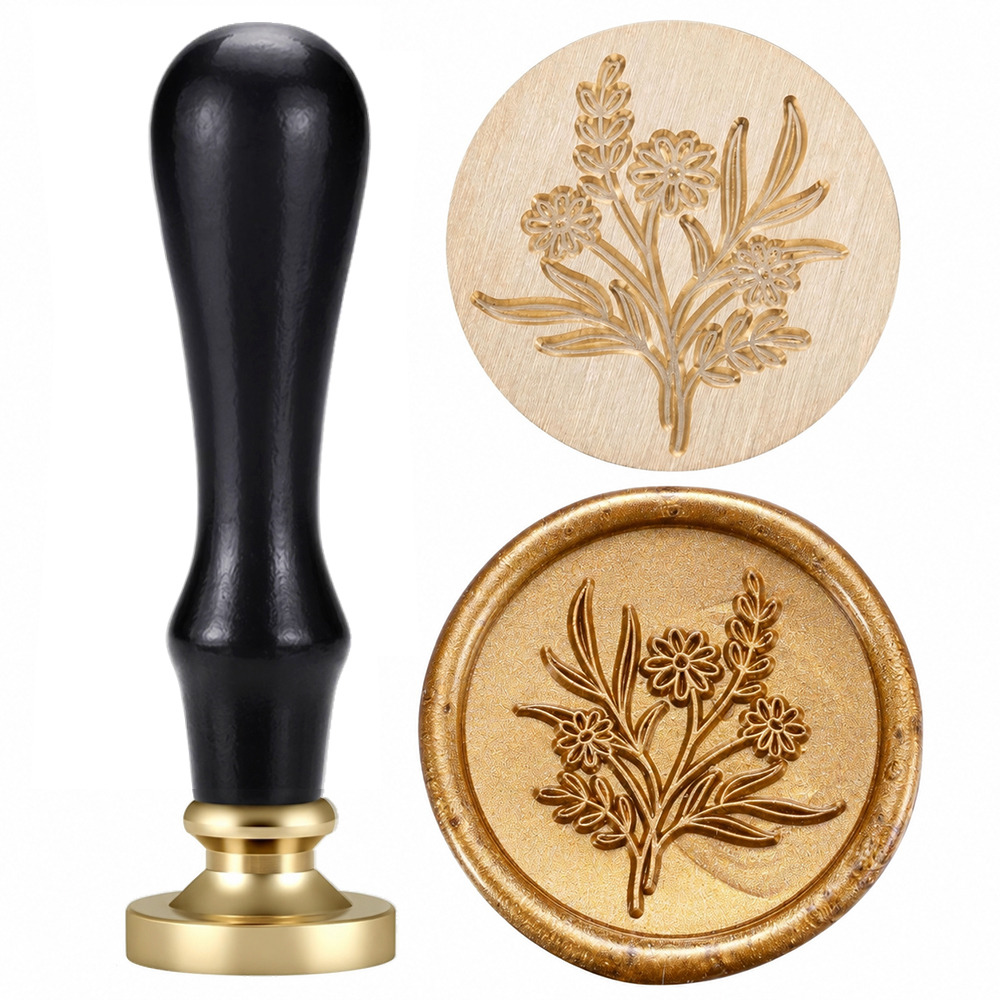 Wax Seal Stamp Set Flower Plan - Wax Seal Stamp Set ulasan dan harga