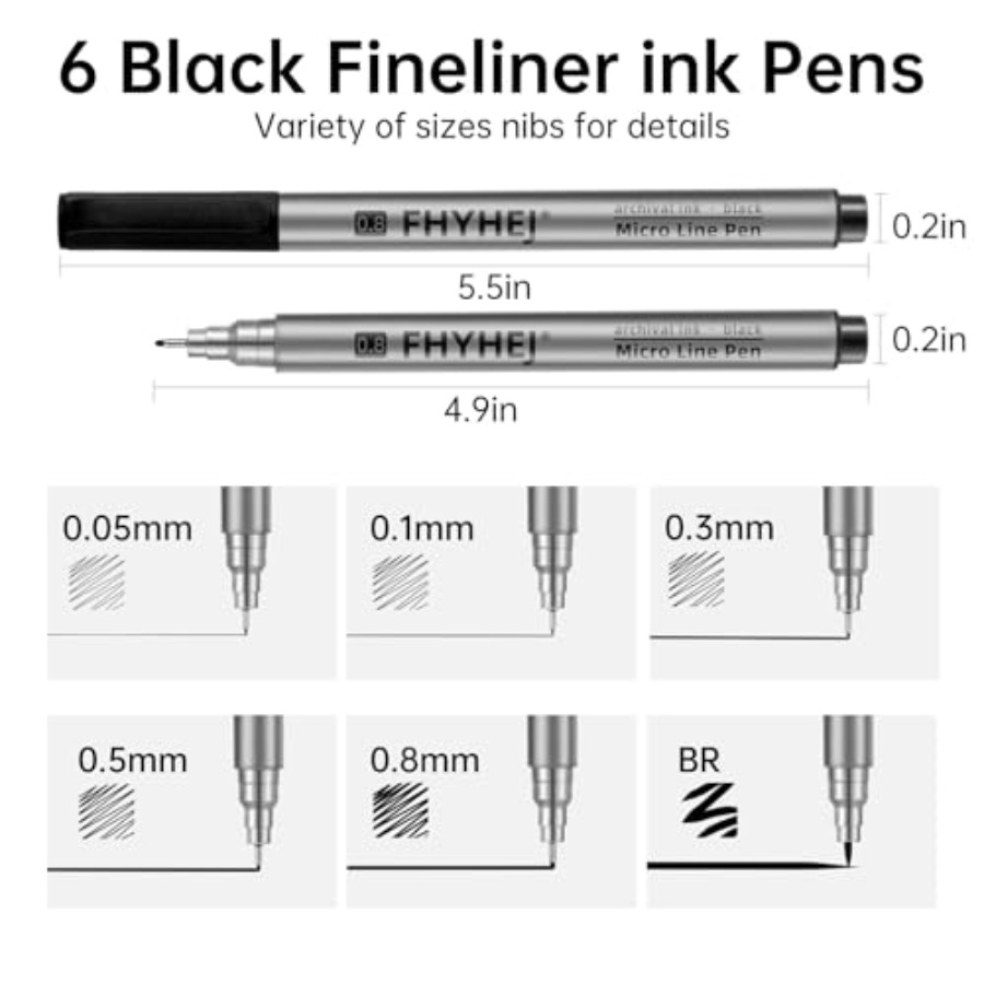 Micro Fineliner Drawing Art Pe - Archive Box Set ulasan dan harga